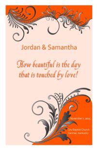 Wedding Program Cover Template 8B - Version 3